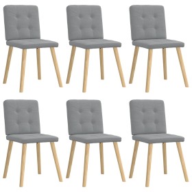 Sillas de comedor 6 unidades de tela gris claro von , Essstühle - Ref: Foro24-3315438, Preis: 293,13 €, Rabatt: %