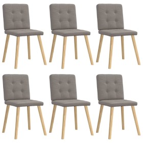 Sillas de comedor 6 unidades de tela gris taupe von , Essstühle - Ref: Foro24-3315444, Preis: 292,05 €, Rabatt: %