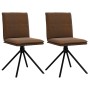 Silla de comedor cuero sintético marrón by , dining chairs - Ref: Foro24-4101278, Price: 116,05 €, Discount: %