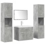 Set muebles de baño 5 piezas madera ingeniería gris hormigón von , Badezimmermöbel - Ref: Foro24-3324905, Preis: 311,73 €, Ra...