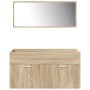 Juego de muebles de baño 5 pzas madera ingeniería roble Sonoma von , Badezimmermöbel - Ref: Foro24-3325031, Preis: 405,05 €, ...