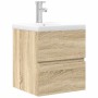 Set de muebles de baño 2 pzas madera contrachapada roble Sonoma von , Badezimmermöbel - Ref: Foro24-3325038, Preis: 167,03 €,...