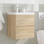 Set de muebles de baño 2 pzas madera contrachapada roble Sonoma von , Badezimmermöbel - Ref: Foro24-3325038, Preis: 167,03 €,...