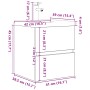 Set de muebles de baño 2 pzas madera contrachapada roble Sonoma von , Badezimmermöbel - Ref: Foro24-3325038, Preis: 167,03 €,...