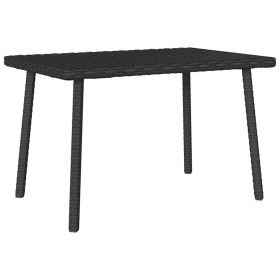 Mesa centro jardín rectangular negra 60x40x37cm ratán sintético de , Mesas de jardín - Ref: Foro24-4104050, Precio: 33,64 €