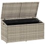 Caja almacenaje jardín ratán sintético gris claro 110x50x58 cm by , Outdoor storage boxes - Ref: Foro24-4104073, Price: 117,7...