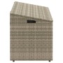 Caja almacenaje jardín ratán sintético gris claro 110x50x58 cm by , Outdoor storage boxes - Ref: Foro24-4104073, Price: 117,7...