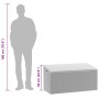 Caja almacenaje jardín ratán sintético gris claro 110x50x58 cm by , Outdoor storage boxes - Ref: Foro24-4104073, Price: 117,7...