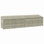Caja almacenaje jardín ratán sintético gris claro 220x50x58 cm von , Aufbewahrungsboxen für den Außenbereich - Ref: Foro24-41...