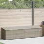 Caja almacenaje jardín ratán sintético gris claro 220x50x58 cm von , Aufbewahrungsboxen für den Außenbereich - Ref: Foro24-41...