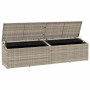 Caja almacenaje jardín ratán sintético gris claro 220x50x58 cm von , Aufbewahrungsboxen für den Außenbereich - Ref: Foro24-41...