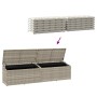 Caja almacenaje jardín ratán sintético gris claro 220x50x58 cm von , Aufbewahrungsboxen für den Außenbereich - Ref: Foro24-41...