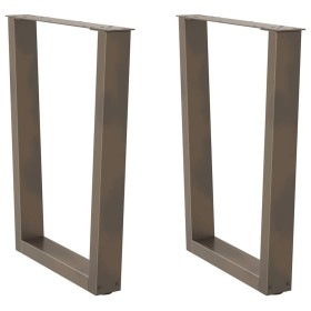 Patas para mesa de comedor en forma de V 2 uds acero natural by , Table legs - Ref: Foro24-4012643, Price: 90,11 €, Discount: %