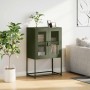 Aparador de acero verde oliva 68x39x107 cm de , Aparadores - Ref: Foro24-853378, Precio: 97,48 €