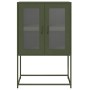 Aparador de acero verde oliva 68x39x107 cm de , Aparadores - Ref: Foro24-853378, Precio: 97,48 €