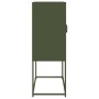 Aparador de acero verde oliva 68x39x107 cm de , Aparadores - Ref: Foro24-853378, Precio: 97,48 €