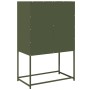 Aparador de acero verde oliva 68x39x107 cm de , Aparadores - Ref: Foro24-853378, Precio: 97,48 €