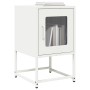 Mesita de noche de acero laminado en frío blanco 36x39x60,5 cm by , Nightstands - Ref: Foro24-853331, Price: 52,24 €, Discoun...