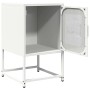 Mesita de noche de acero laminado en frío blanco 36x39x60,5 cm by , Nightstands - Ref: Foro24-853331, Price: 52,24 €, Discoun...