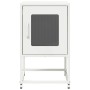 Mesita de noche de acero laminado en frío blanco 36x39x60,5 cm by , Nightstands - Ref: Foro24-853331, Price: 52,24 €, Discoun...