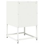 Mesita de noche de acero laminado en frío blanco 36x39x60,5 cm by , Nightstands - Ref: Foro24-853331, Price: 52,24 €, Discoun...