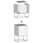 Mesita de noche de acero laminado en frío blanco 36x39x60,5 cm by , Nightstands - Ref: Foro24-853331, Price: 52,24 €, Discoun...