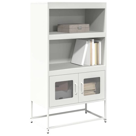 Aparador de acero blanco 68x39x123 cm by , Sideboards - Ref: Foro24-853373, Price: 112,63 €, Discount: %