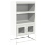 Aparador de acero blanco 68x39x123 cm by , Sideboards - Ref: Foro24-853373, Price: 112,63 €, Discount: %