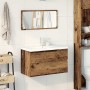 Juego de muebles de baño 3 piezas madera ingeniería envejecida by , Bathroom furniture - Ref: Foro24-3328939, Price: 281,99 €...