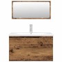 Juego de muebles de baño 3 piezas madera ingeniería envejecida by , Bathroom furniture - Ref: Foro24-3328939, Price: 281,99 €...