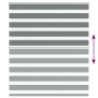 Estor cebra gris oscuro tejido ancho 125,9 cm poliéster by , Blinds and blinds - Ref: Foro24-4014111, Price: 28,93 €, Discoun...
