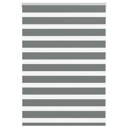 Estor cebra gris oscuro tejido ancho 105,9 cm poliéster by , Blinds and blinds - Ref: Foro24-4014107, Price: 25,45 €, Discoun...