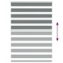 Estor cebra gris oscuro tejido ancho 105,9 cm poliéster by , Blinds and blinds - Ref: Foro24-4014107, Price: 25,45 €, Discoun...