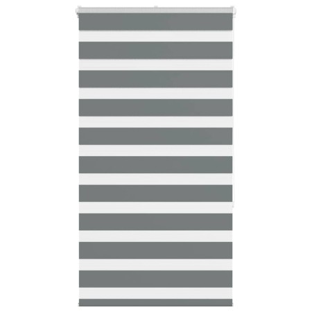 Estor cebra gris oscuro 75x150cm tejido ancho 70,9 cm poliéster by , Blinds and blinds - Ref: Foro24-4014126, Price: 22,54 €,...