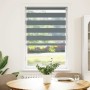 Estor cebra gris oscuro 75x150cm tejido ancho 70,9 cm poliéster by , Blinds and blinds - Ref: Foro24-4014126, Price: 22,54 €,...