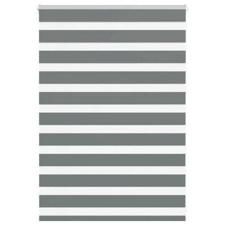 Estor cebra gris oscuro 100x100cm tejido ancho 95,9cm poliéster by , Blinds and blinds - Ref: Foro24-4014105, Price: 22,20 €,...