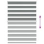 Estor cebra gris oscuro 100x100cm tejido ancho 95,9cm poliéster by , Blinds and blinds - Ref: Foro24-4014105, Price: 22,20 €,...