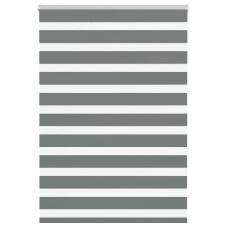 Estor cebra gris oscuro tejido ancho 100,9 cm poliéster by , Blinds and blinds - Ref: Foro24-4014132, Price: 27,37 €, Discoun...