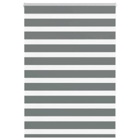 Estor cebra gris oscuro 95x150cm tejido ancho 90,9 cm poliéster von , Jalousien und Jalousien - Ref: Foro24-4014130, Preis: 2...