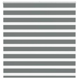 Estor cebra gris oscuro tejido ancho 135,9 cm poliéster by , Blinds and blinds - Ref: Foro24-4014139, Price: 37,63 €, Discoun...