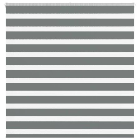 Estor cebra gris oscuro tejido ancho 135,9 cm poliéster by , Blinds and blinds - Ref: Foro24-4014139, Price: 37,63 €, Discoun...