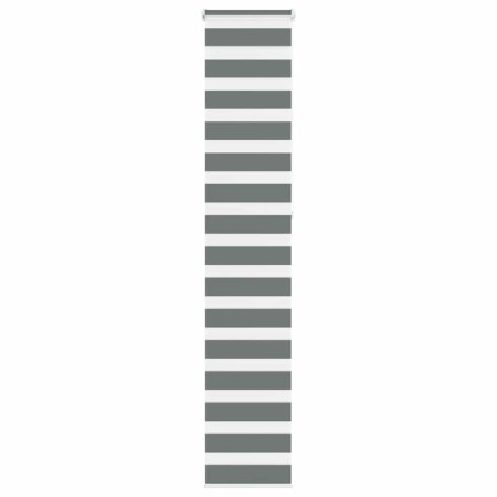 Estor cebra gris oscuro 45x230cm tejido ancho 40,9 cm poliéster by , Blinds and blinds - Ref: Foro24-4014172, Price: 18,34 €,...