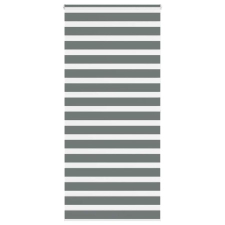 Estor cebra gris oscuro tejido ancho 100,9 cm poliéster by , Blinds and blinds - Ref: Foro24-4014158, Price: 31,75 €, Discoun...