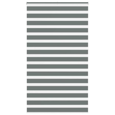 Estor cebra gris oscuro tejido ancho 115,9 cm poliéster by , Blinds and blinds - Ref: Foro24-4014187, Price: 33,42 €, Discoun...