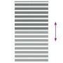 Estor cebra gris oscuro tejido ancho 115,9 cm poliéster by , Blinds and blinds - Ref: Foro24-4014187, Price: 33,42 €, Discoun...