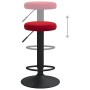 Taburetes de cocina 2 unidades terciopelo rojo tinto de , Taburetes de cocina - Ref: Foro24-333149, Precio: 103,64 €, Descuen...