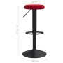 Taburetes de cocina 2 unidades terciopelo rojo tinto de , Taburetes de cocina - Ref: Foro24-333149, Precio: 103,64 €, Descuen...