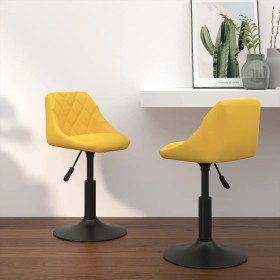 Sillas de comedor giratorias 2 uds terciopelo amarillo mostaza von , Essstühle - Ref: Foro24-335334, Preis: 122,88 €, Rabatt: %
