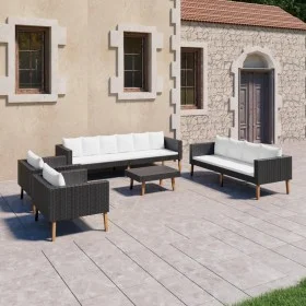 5-piece garden furniture set and black synthetic rattan cushions by vidaXL, Garden sets - Ref: Foro24-3059333, Price: 614,09 ...