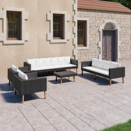5-piece garden furniture set and black synthetic rattan cushions by vidaXL, Garden sets - Ref: Foro24-3059333, Price: 614,09 ...